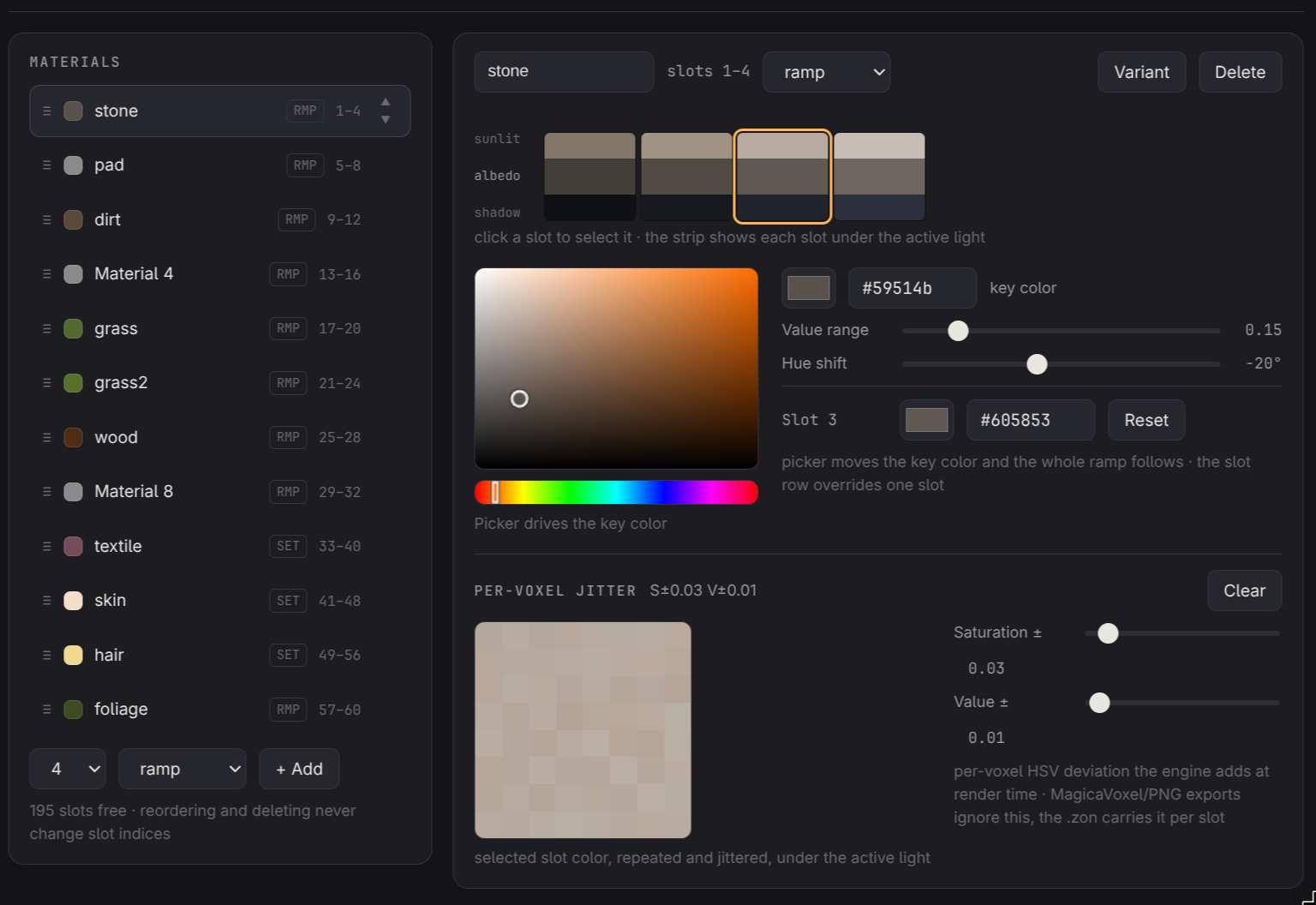 Palette creator