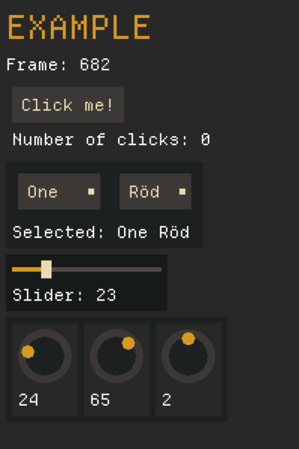 Example GUI new font