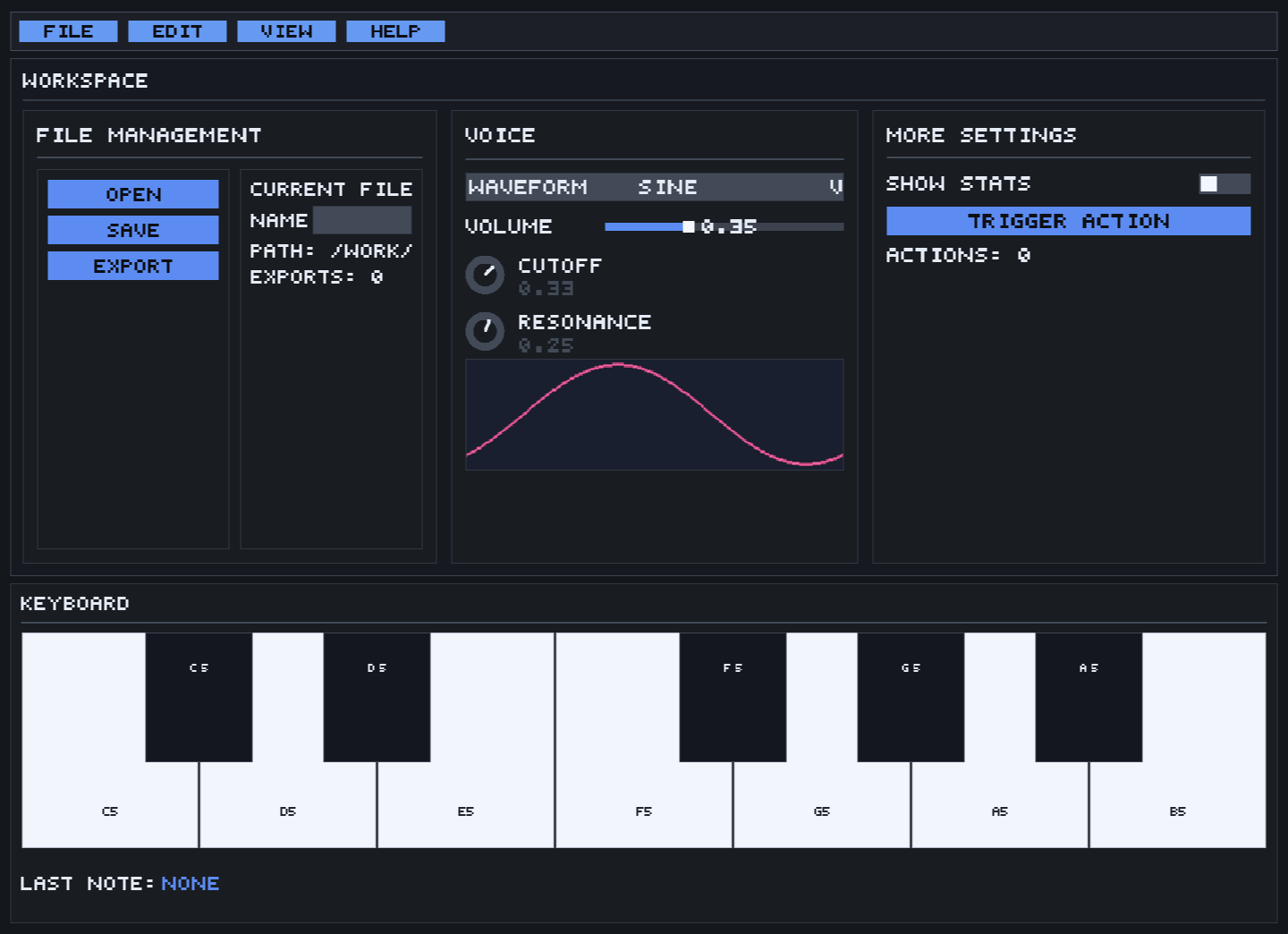 Synth GUI